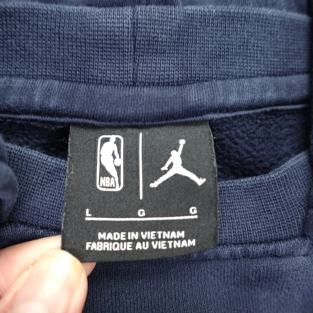 Dallas Mavericks Hoodie Mens Large Navy Courtside Statement‎ Edition Jordan NBA